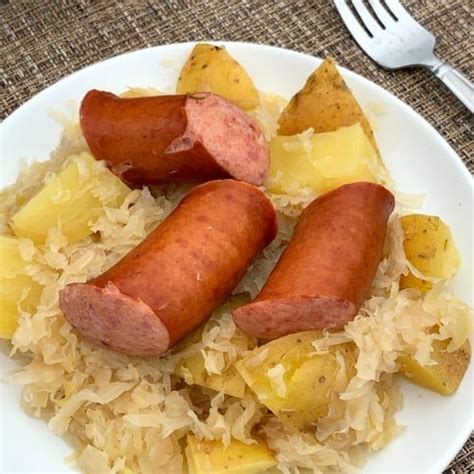 Instant Pot Sauerkraut and Sausage - Plowing Through Life