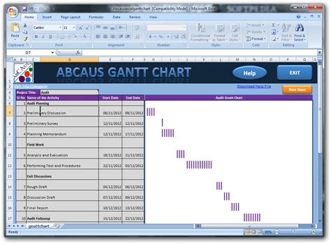 Abcaus Excel Gantt Chart Download - Vrogue