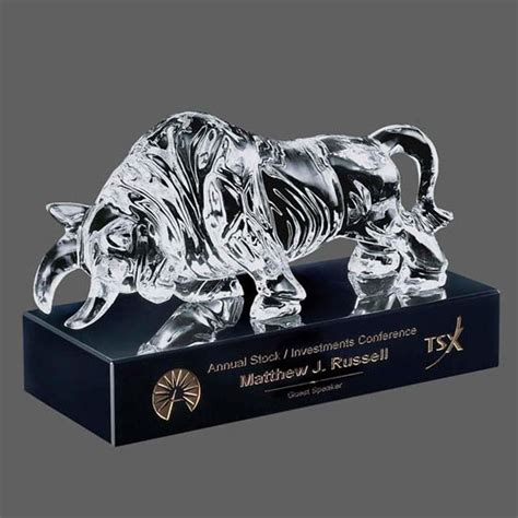 Promotional Raging bull award on black base Personalized With Your ...