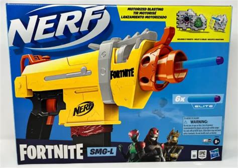 RARE NERF FORTNITE X SMG-L Submachine Gun Legendary Motorized Dart ...