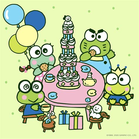 Happy Birthday, Keroppi! | Keroppi wallpaper, Hello kitty characters ...