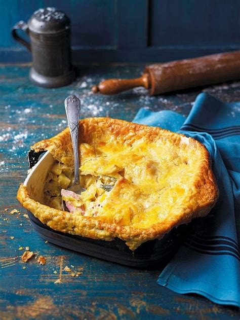 Ham, leek and potato pie recipe | delicious. magazine