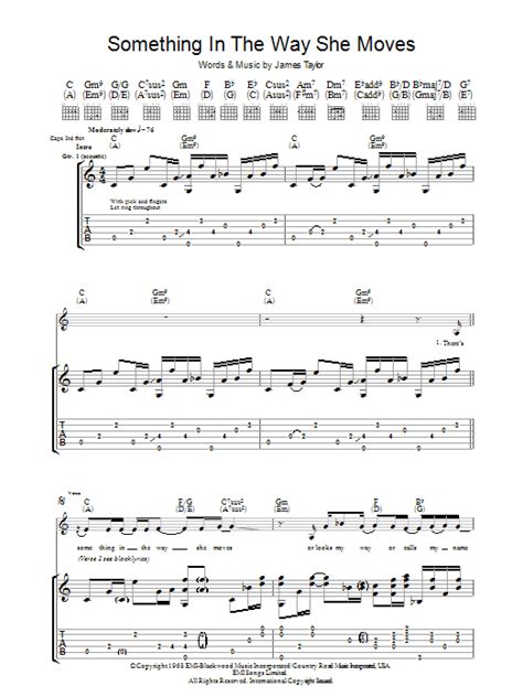 Something In The Way She Moves by James Taylor - Guitar Tab - Guitar Instructor