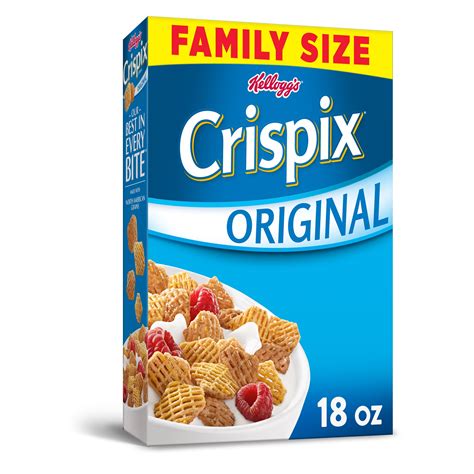 Kellogg's Crispix Breakfast Cereal Original Family Size 18 Oz - Walmart.com