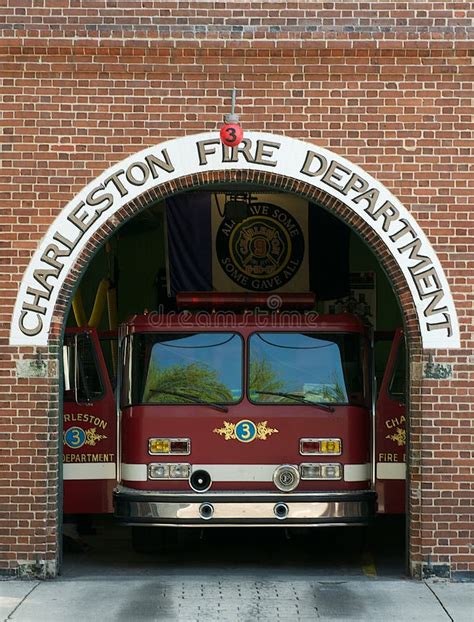 Charleston Fire Department editorial photography. Image of building ...