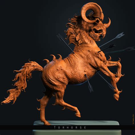 ArtStation - Torhorse - Digital Sculpture By_Surajit Sen