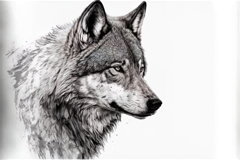 Wolf Sketch Art