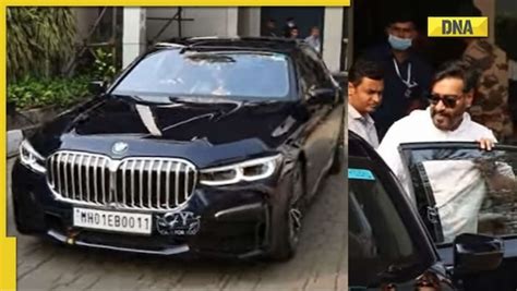 Drishyam 2 star Ajay Devgan spotted in BMW 7-Series luxury sedan, watch video here