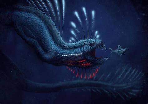 deep sea dragon by Apsaravis | Sea creatures art, Deep sea creatures, Ocean monsters