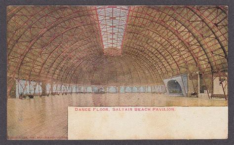 Dance Floor Saltair Beach Pavilion UT undivided back postcard 1900s