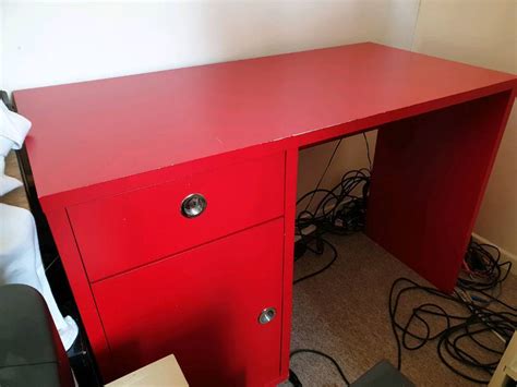 Red IKEA Desk | in Cambridge, Cambridgeshire | Gumtree