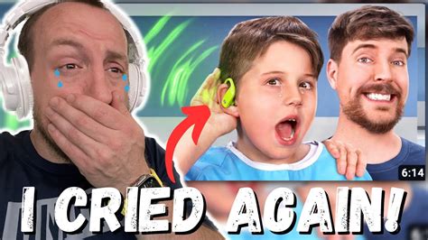 MrBEAST MADE ME CRY! MrBeast 1,000 Deaf People Hear For The First Time ...