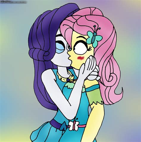 A Rarity x Fluttershy Kiss by RDJ1995 on DeviantArt