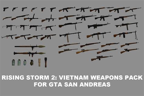 GTA San Andreas Rising Storm 2: Vietnam Weapons Pack Mod - GTAinside.com