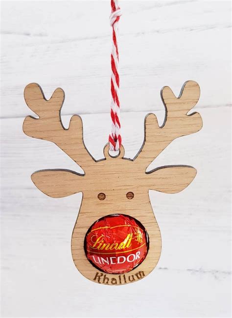 Personalised Reindeer Christmas Decorations Tree Decoration - Etsy UK | Christmas reindeer ...