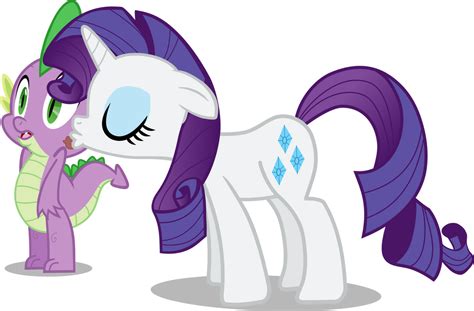 Rarity kissing Spike by exe2001 on DeviantArt