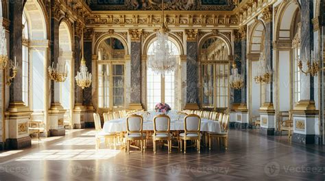 Photo of the dining room at the Palace of Versaille, France. Generative AI 27131467 Stock Photo ...