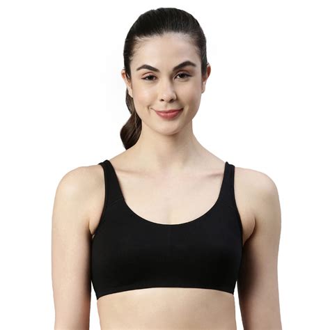 Enamor Wireless Non Padded Bra for Women - High Coverage, Low Impact Large Black for sale ...