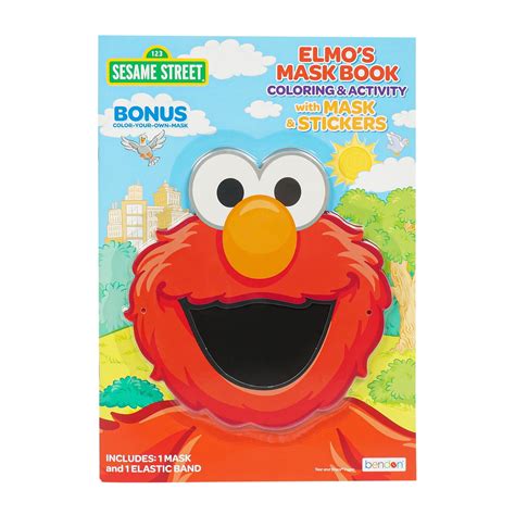 48 Page Sesame Street Coloring Book with Mask - Walmart.com