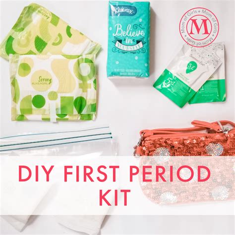 DIY First Period Kit - Mom of Girls - Parenting | Period kit, First ...