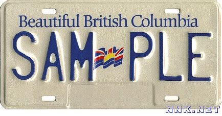 BRITISH COLUMBIA License Plates