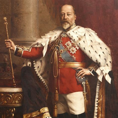 Large oil painting of King Edward VII, attributed to Willis | Mayfair ...