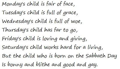 Creative Explorer: inspiration ave: sunday's child