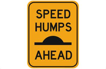 Speed Humps Ahead Sign RD424 - National Safety Signs