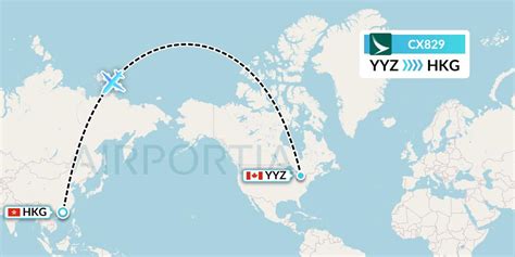 CX829 Flight Status Cathay Pacific: Toronto to Hong Kong (CPA829)