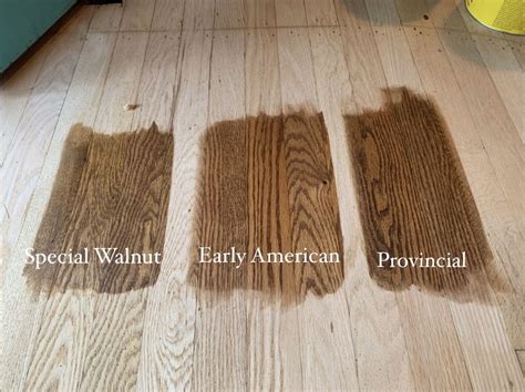 Comparing Minwax Stains on Oak Flooring