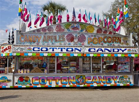 Food Stand Selling Cotton Candy, Candy Apples, & Popcorn | ClipPix ETC: Educational Photos for ...