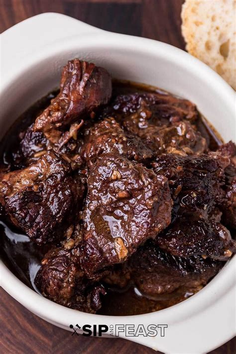 Peposo is a Tuscan beef stew that's made by braising chunks of chuck roast until tender in red ...