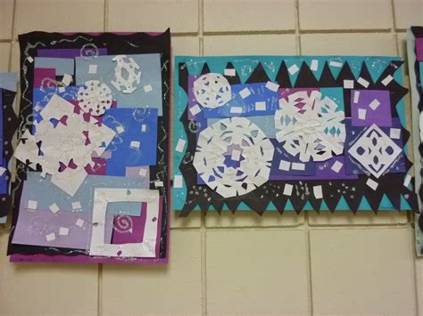 Mrs. Werner's Art Room: 2nd Grade Matisse Inspired Winter Collages