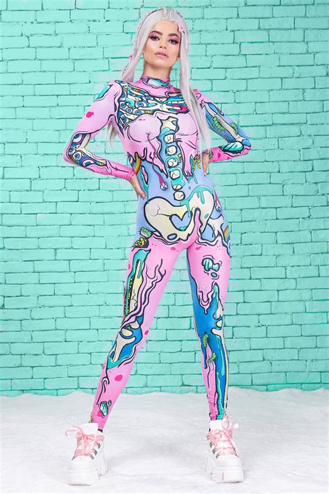 Kawaii Skeleton Costume Halloween Costume Women Pastel Goth - Etsy