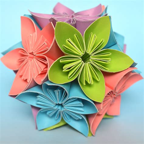 Easy origami flower stem - atilahit