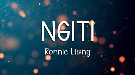 NGITI - RONNIE LIANG (LYRICS) Chords - Chordify