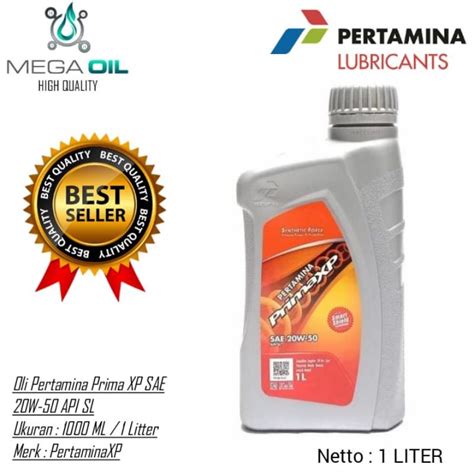 Jual Oli PRIMA XP 20W-50 1 Liter - Oli Pertamina Prima XP 1000ml ...