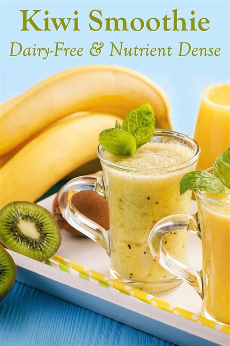 Dairy-Free Kiwi Smoothie Recipe with No Added Sweetener