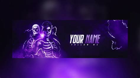 NEW "Fortnite" Themed Social Media Header Banner Template 2019! - (FREE Fortnite GFX) - YouTube