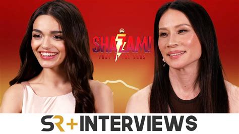 Lucy Liu & Rachel Zegler Interview: Shazam! Fury Of The Gods - YouTube