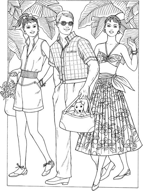 Vintage Fashion Coloring Pages at GetColorings.com | Free printable ...