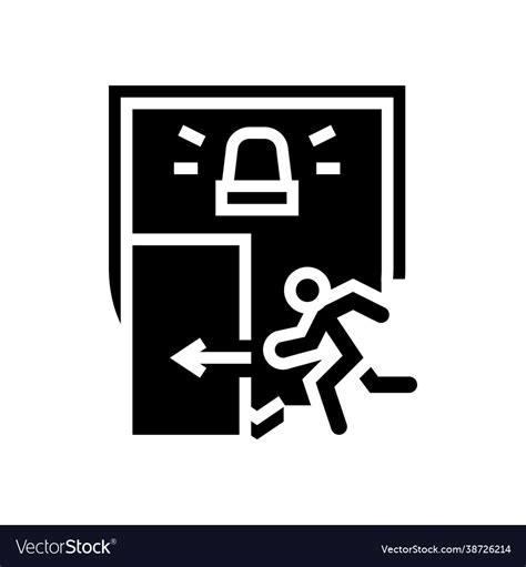 Emergency preparedness glyph icon Royalty Free Vector Image