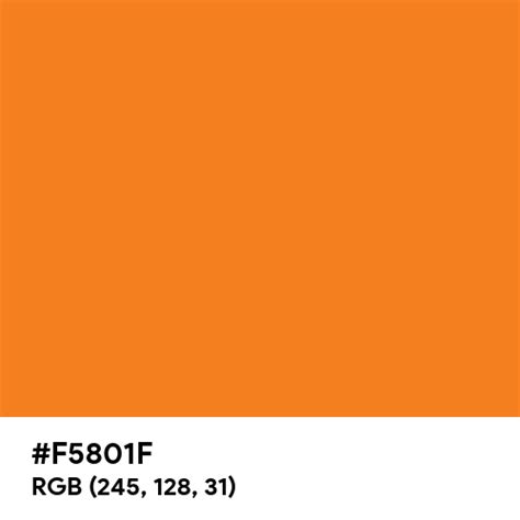 Orange Passion color hex code is #F5801F