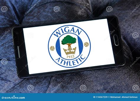 Wigan Athletic F.C. Football Club Logo Editorial Stock Image - Image of business, liga: 116567239