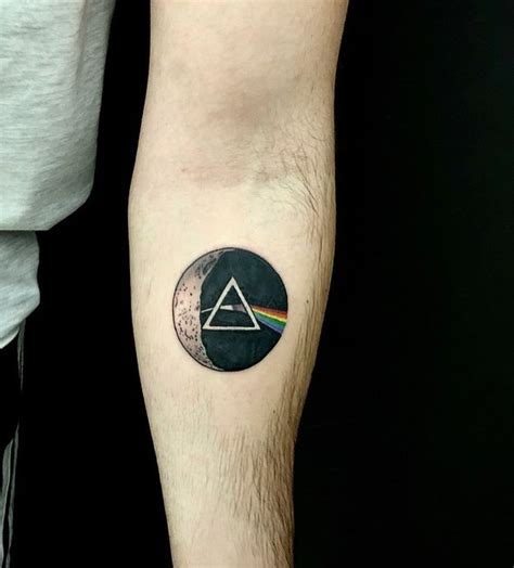 Unique Dark Side Of The Moon Tattoo