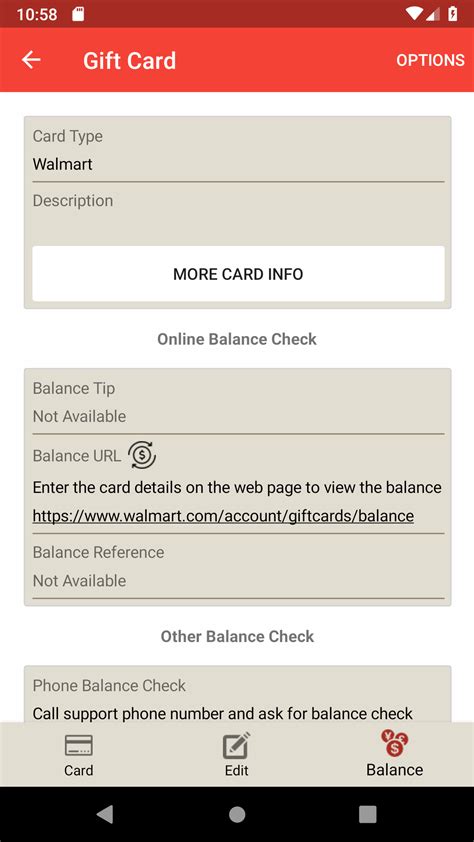 Gift Card Balance (balance check of gift cards) : Amazon.ca: Apps for ...