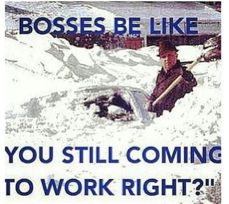 Snow day | Work humor, Work memes, Boss humor