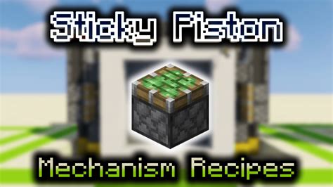 Piston Minecraft Recipe