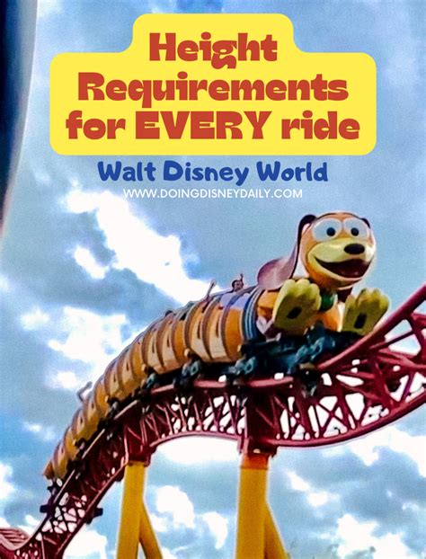 Disney World Height Requirements for EVERY Ride - Plus FREE Height Chart Download - Doing Disney ...