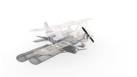 Biplane Aircraft 3D Model - TurboSquid 1804949